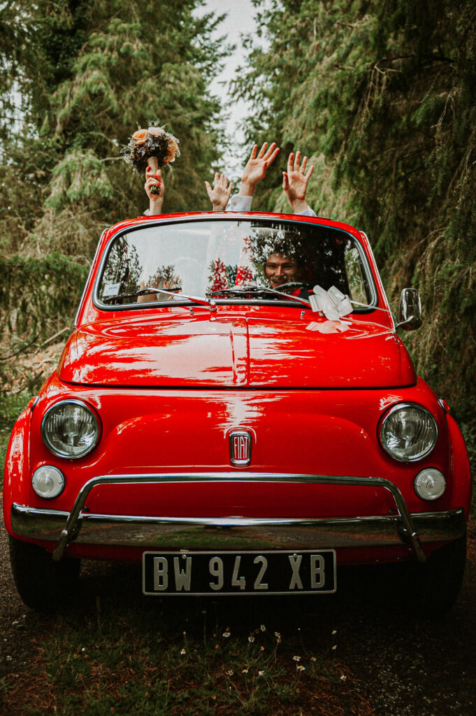 séance photo couple fiat 500 saint herblon