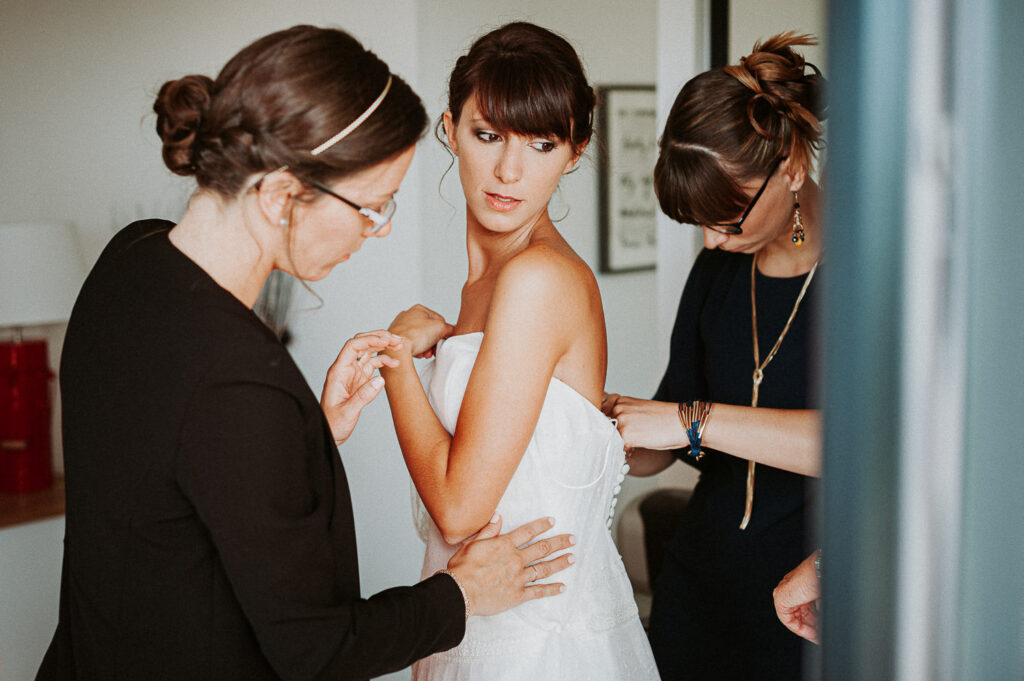 Photo préparatifs mariée Dol de Bretagne
